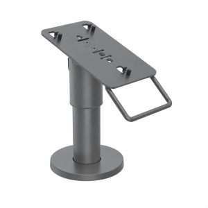 PAX102-D-05 harmaa PAX Aries 6/8 DuraTilt SP1 120 mm -maksupääteteline kahvalla – värimuokattu havainnekuva