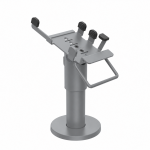 PAX923-D-05 harmaa PAX A920 Pro DuraTilt SP1 120 mm kahvalla – valmistajan kuvasta värimuokattu havainnekuva