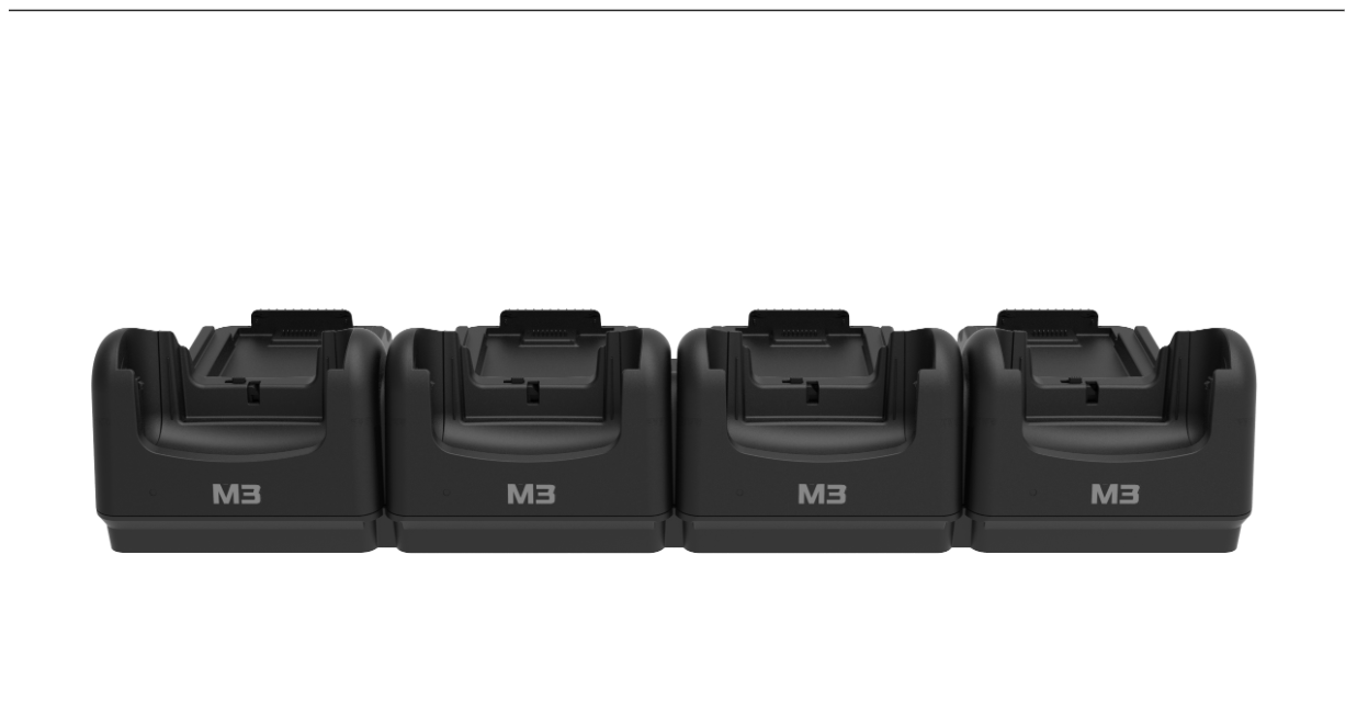 M3 SMXX-8CRD-C00, Charging station, charges 4x device and 4x spare battery, order separately: power supply, power cord, fits for: SM24, SM25