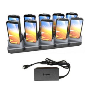 Zebra CRD-TCVTB-10D-1 - KIT: Charge-Only ShareCradle to charge up to ten (10pc) TC201 devices WITH a rugged boot. Includes power supply PWR-BGA12V150W1WW