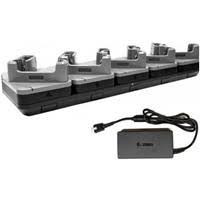 Zebra CRD-TCVTB-5D5B, 5-paikkainen Charge-Only ShareCradle TC201- ja TC101-päätelaitteille Rugged Boot -suojakuoren kanssa sekä viidelle vara-akulle