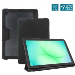 Mobilis 062016 – Ultra Rugged suojakotelo Samsung Galaxy Tab A11+ -tabletille, musta