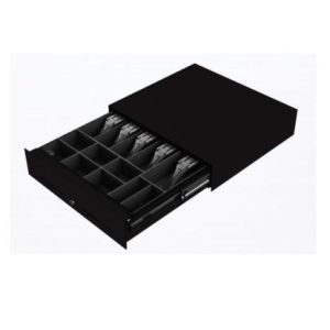 APG Cash Drawers SL3000-0965-K200 – SL3000 Slide-Out kassalaatikko, 8C5N, musta, 446 × 410 × 107 mm, NetPRO Ethernet, keyed alike