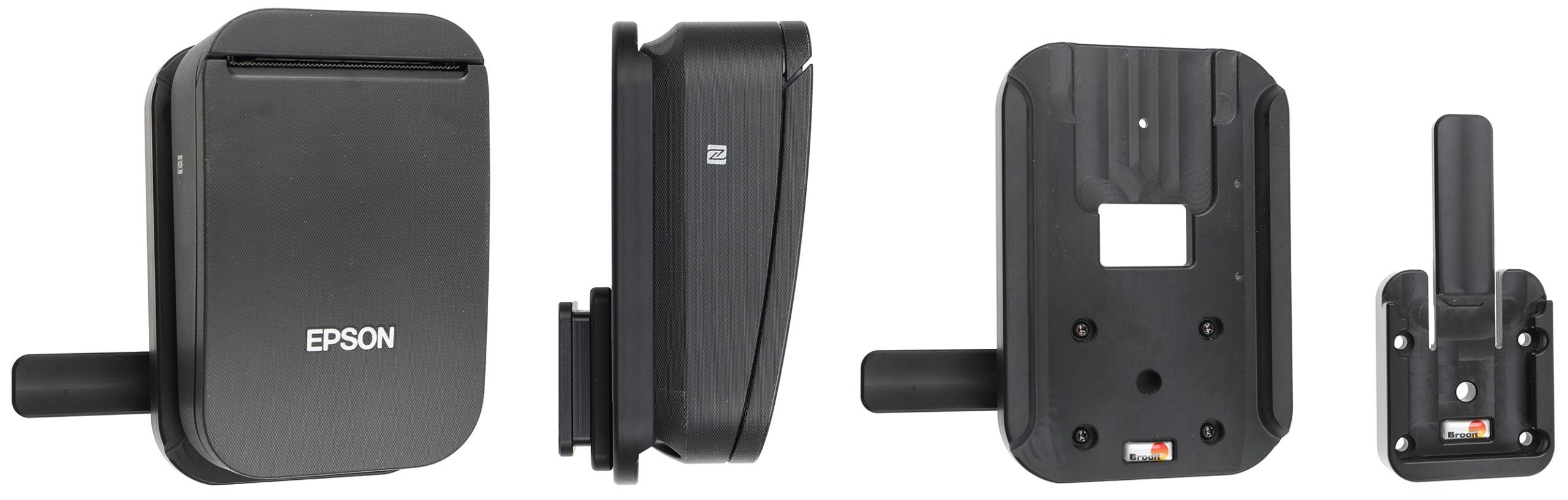 Brodit 216460 – MultiMoveClip-pikakiinnitys Epson TM-P20II -mobiilitulostimelle, AMPS, musta