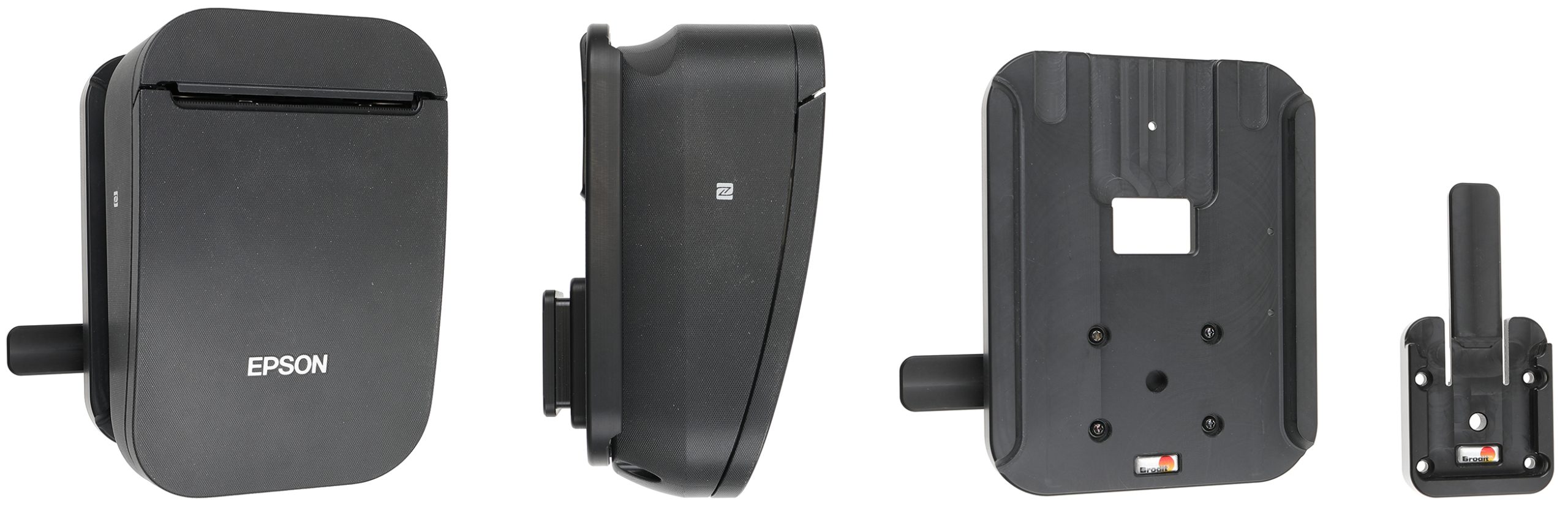 Brodit 216461 – Kiinnityslevy MultiMoveClip-pikakiinnityksellä Epson TM-P80II -mobiilitulostimelle