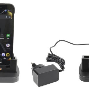 Brodit 217302 – Charge Only -pöytälatausteline Zebra TC501 Rugged Boot / TC701, pogo pin