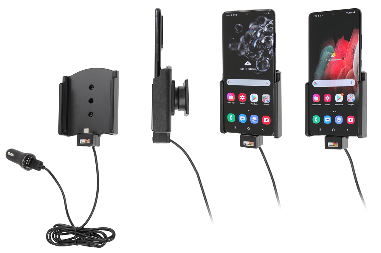 Brodit 721192 – Galaxy S20 Ultra 5G aktiivinen teline USB-C-latauksella