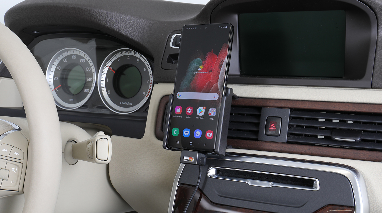 Brodit 721192 – Galaxy S20 Ultra 5G vehicle charging holder
