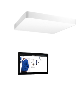 Keonn ADFT16TMBUS200 – AdvanFitting-200 RFID -sovitushuonejärjestelmä, Primary Unit, 16" kosketusnäyttö, 2D-viivakoodinlukija, overhead-antenni, FCC