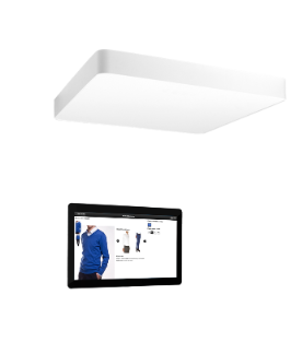 Keonn ADFT16TMBUS200 – AdvanFitting-200 RFID -sovitushuonejärjestelmä, Primary Unit, 16" kosketusnäyttö, 2D-viivakoodinlukija, overhead-antenni, FCC