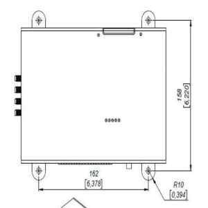Keonn ADPL-10T-B-4SP12-EU – AdvanPortal RFID UHF -tunnistusportaali, 10" kosketusnäyttö, viivakoodinlukija, 4 × Advantenna-SP12, ETSI