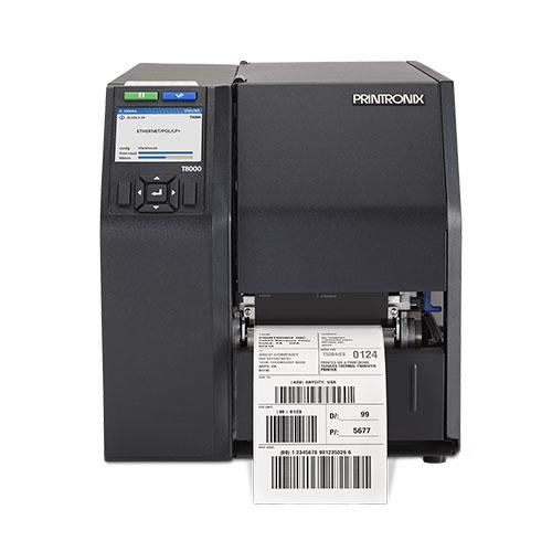 Printronix Auto ID T82X4-2121-0 – T8204 4" teollinen lämpösiirtotarratulostin, 203 dpi, Parallel, Rewinder/Peeler, USB, Ethernet & RS-232, EU