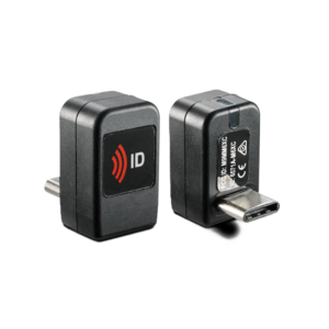 rf IDEAS RDR-70U6BKU – WAVE ID Nano CCID 13,56 MHz iCLASS SE / Seos USB-C -kortinlukija, musta