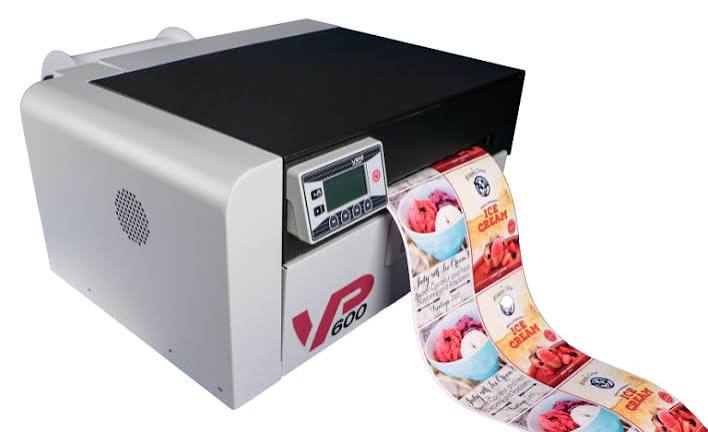Vip Color VP-600- COMPLETE - VP600 printer complete . Includes VP-600 printer with set of ink cartridges CMYKK, original 200mm OD unwinder, and printheadd - Image 2