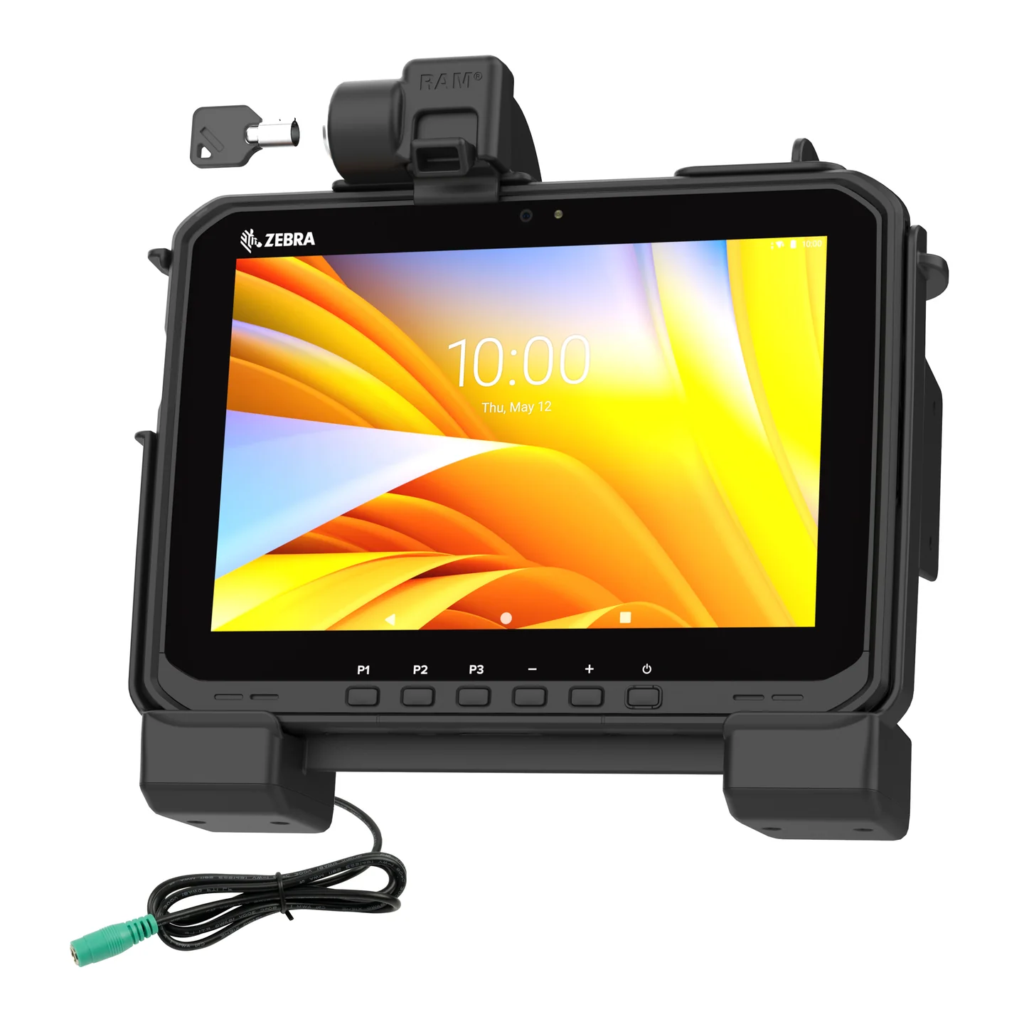 Zebra 3PTY-RAM-HOL-ZE25PLU – RAM Powered Locking Dock, lukittava virtatelakka ET6x-tableteille