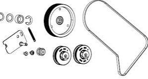 Zebra P1083347-116 – ZT510 Main Drive System Kit, hihnapyörät ja vetohihna, kaikki dpi-versiot