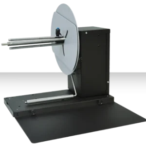 DPR LLC AD1231-S0 – etikettien takaisinkelaaja, 244 mm, Ø 250 mm, 225 rpm, säädettävä 40–118 mm hylsytuki