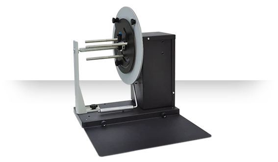 DPR LLC AD2211-S0 – etikettien takaisinkelaaja, 127 mm, Ø 300 mm, 225 rpm, säädettävä 40–118 mm hylsytuki
