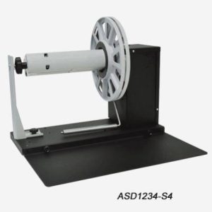 DPR LLC ASD2214-S4 – All-in-one etikettien takaisinkelaaja, 127 mm, Ø 300 mm, 225 rpm, 3″ hylsytuki