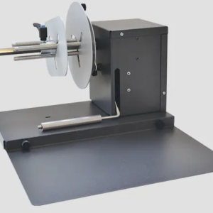 DPR SRA etikettirullien takaisinkelaaja, 120 mm / Ø 170 mm, säädettävä 40–76 mm hylsynpidin