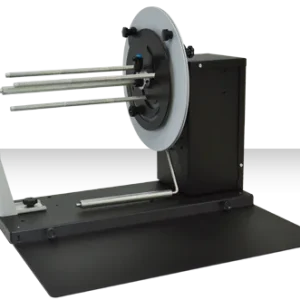 DPR LLC AD1131-S0 – etikettien takaisinkelaaja, 244 mm, Ø 250 mm, 120 rpm, säädettävä 40–118 mm hylsytuki
