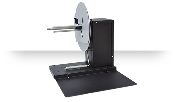 DPR LLC AD1214-S4 – etikettien takaisinkelaaja, 127 mm, Ø 250 mm, 225 rpm, kiinteä 3″ hylsytuki