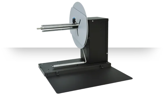 DPR LLC AD1221-S0 – etikettien takaisinkelaaja, 174 mm, Ø 250 mm, 225 rpm, säädettävä 40–118 mm hylsytuki
