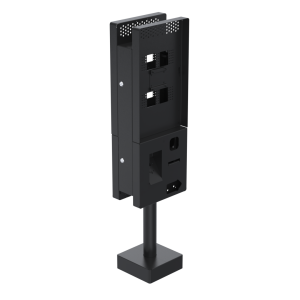 Ergonomic Solutions QSRK27MTD002-02 - Dual sided Microtouch QSR kiosk w/ scanner Low profile