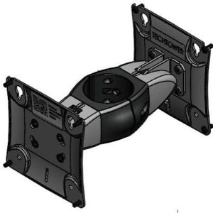 Havis 367-4008-12-A - TechTower Back-to-Back -kaksoisnäyttökiinnike, Fixed Pole Clamp, Custom