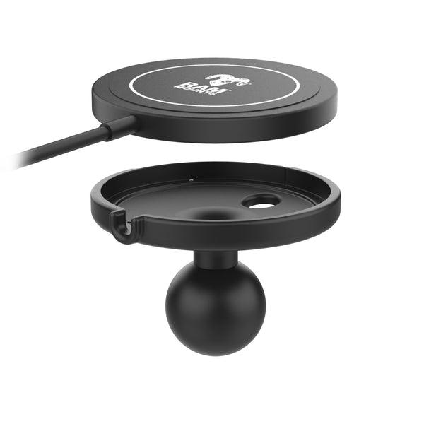 RAM Mount RAP-B-202-APMAG1W2MU - Qi2 15 W langaton MagSafe-yhteensopiva laturi, B-koko 1″ - Image 2