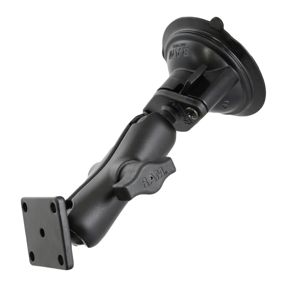 RAM Mounts RAM-B-166-347U – Twist-Lock 3,3" imukuppikiinnike, B-koko 1", AMPS-levy, Medium Arm