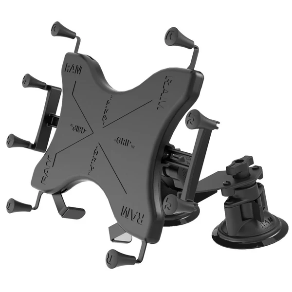 RAM Mounts RAM-B-189-PIV1-UN9-KRU – X-Grip® 9–11" tablettiteline, nivelöity Dual Twist-Lock™ -imukuppikiinnitys