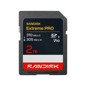 SANDISK Extreme PRO SD UHS-II V90 2TB - SANDISK Extreme PRO UHS-II V90 Cards UHS-II 2TB SD 310MB/s Read / 305MB/s Write