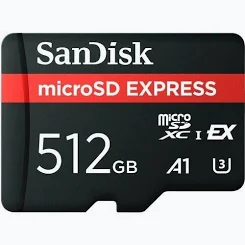 SANDISK MicroSD Express Nintendo 512GB - SANDISK microSD Express for Nintendo PCIe 512GB MicroSD 880MB/s Read / 650MB/s Write