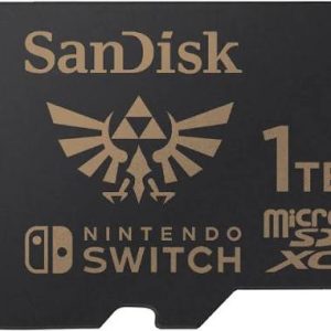 SANDISK SDSQXAO-1T00-GN6ZN – Nintendo-lisensoitu microSDXC 1TB UHS-I, 100 MB/s luku / 90 MB/s kirjoitusitch