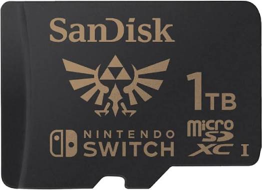 SANDISK SDSQXAO-1T00-GN6ZN – Nintendo-lisensoitu microSDXC 1TB UHS-I, 100 MB/s luku / 90 MB/s kirjoitusitch