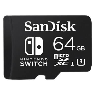 SANDISK SDSQXAO-064G-GN6ZN – Nintendo-lisensoitu microSDXC 64GB UHS-I, 100 MB/s luku / 90 MB/s kirjoitus