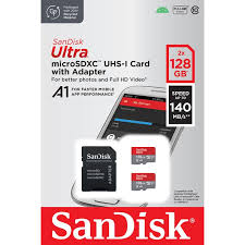 SANDISK Ultra GO microSDXC 128GB 2-pack – UHS-I, A1, jopa 190 MB/s