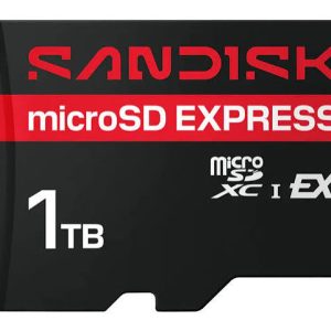 SANDISK SDSQXF8-1T00-GNCNN – microSD Express 1TB, PCIe NVMe, 880 MB/s luku / 800 MB/s kirjoitus