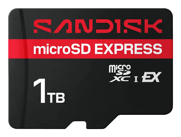 SANDISK SDSQXF8-1T00-GNCNN – microSD Express 1TB, PCIe NVMe, 880 MB/s luku / 800 MB/s kirjoitus