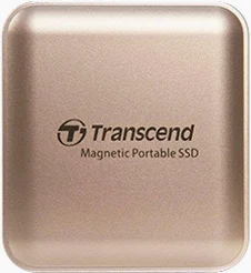 Transcend TS2TESD420G - ESD420, 2 Tt ulkoinen SSD, MagSafe-yhteensopiva, USB-C 20Gbps, Champagne Gold