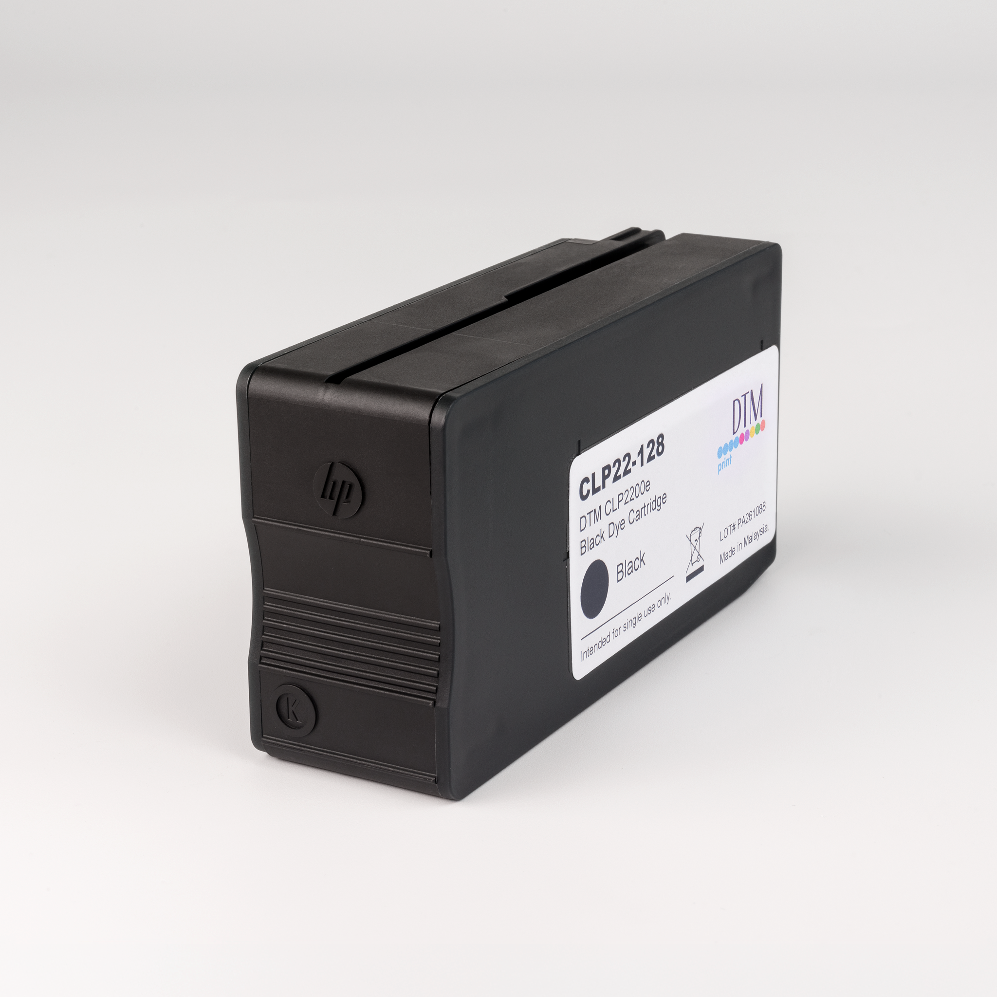 DTM Print CLP22-128 – alkuperäinen Black Dye -mustekasetti CLP2200e