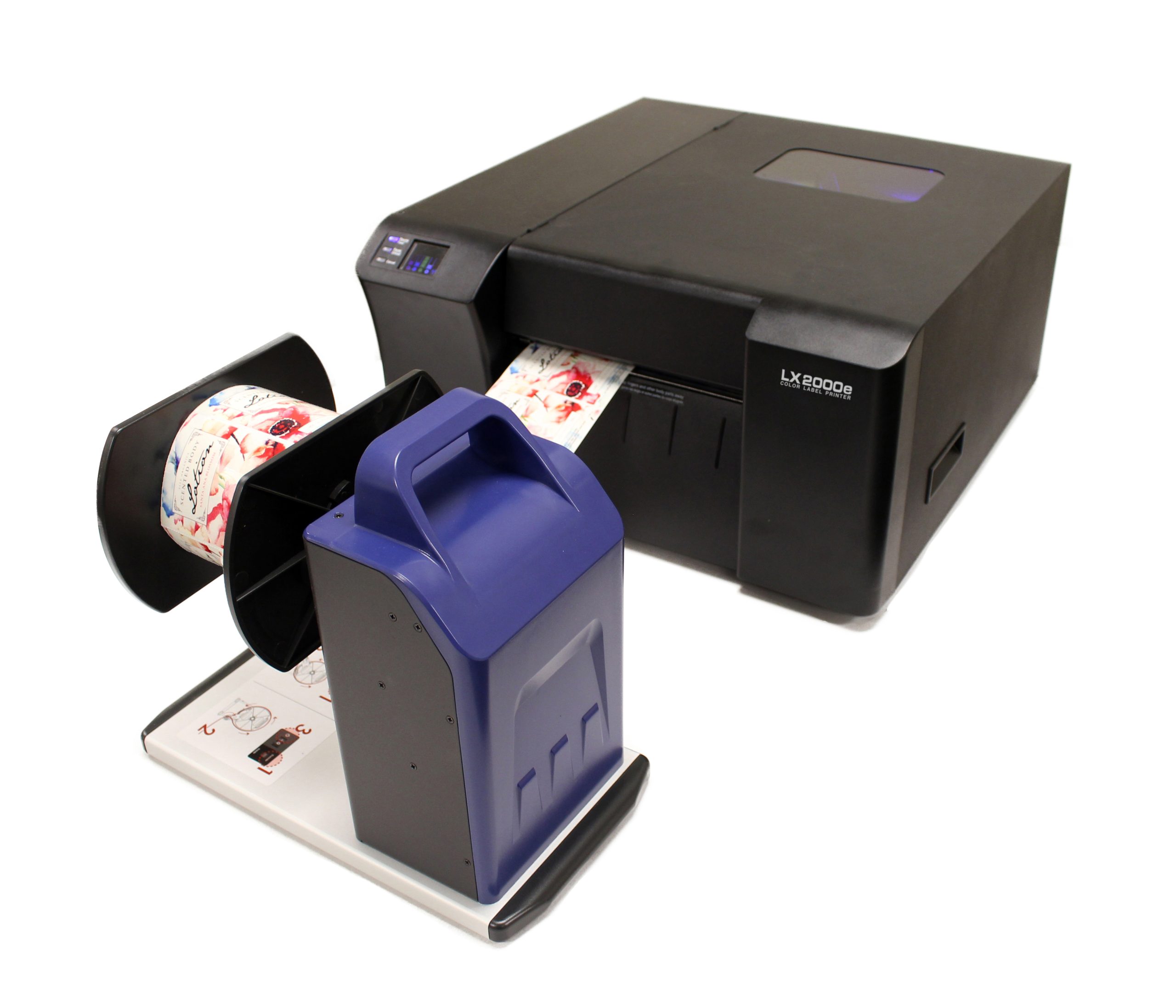 DTM Print RW-7EU – RW-7 ja LX2000e, käyttöesimerkki oikealta