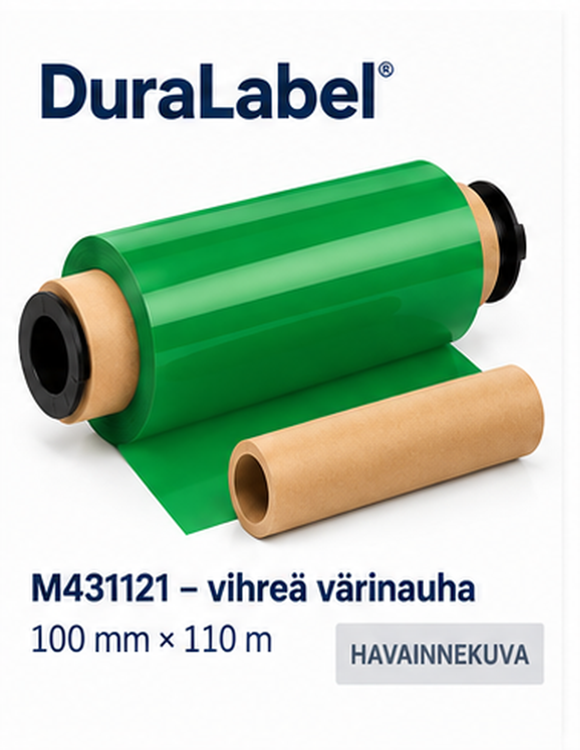 duralabel-m431121 – DuraLabel M431121 vihreä lämpösiirtovärinauha 100 mm × 110 m