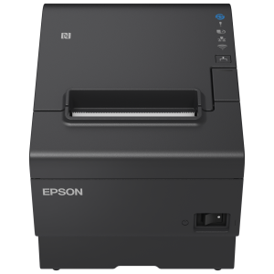 Epson TM-T88VII musta kuittitulostin, etukuva, mallisarjakuva
