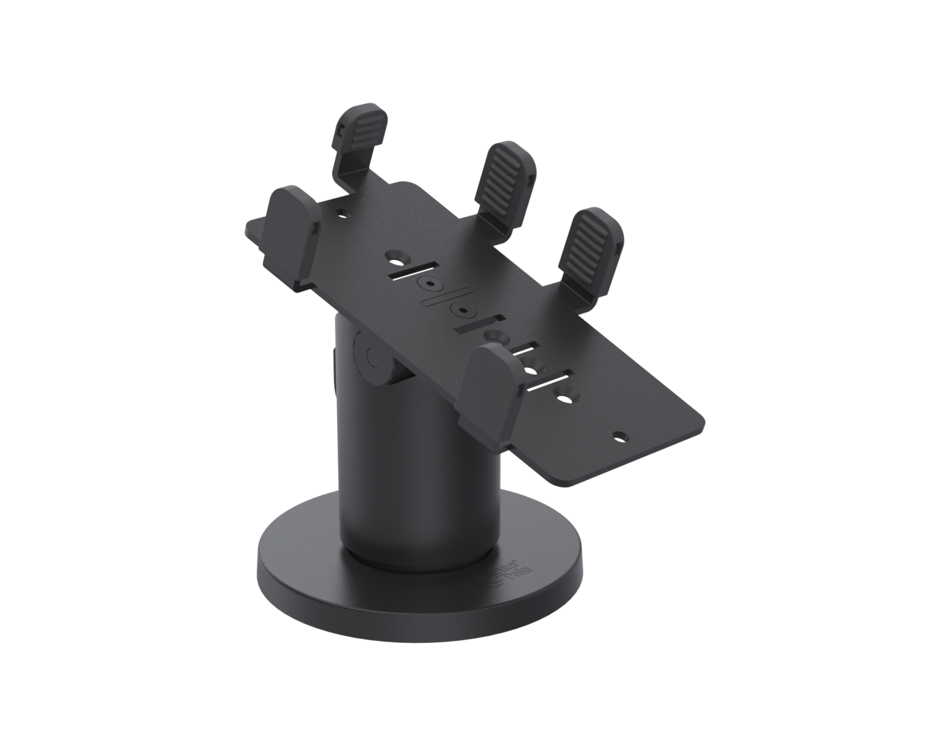 Ergonomic Solutions PAX025-LD-MN-02 – PAX Q25 DuraTilt SP2 40 mm -pöytäteline ilman kahvaa, valmistajan musta sarjakuva; tilattava väri musta
