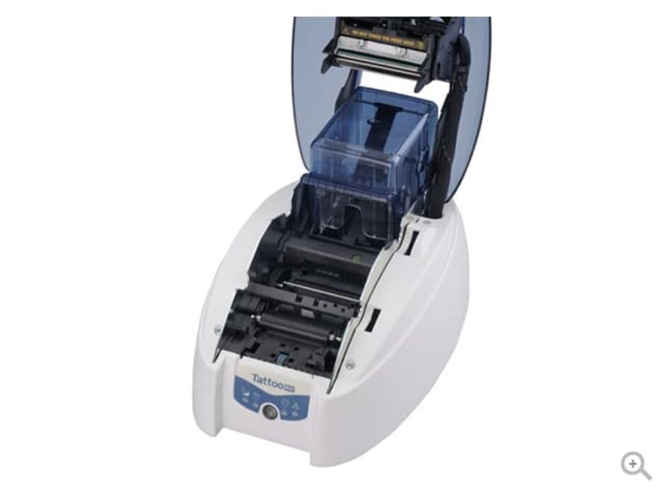 Evolis Tattoo RW -korttitulostin avattuna