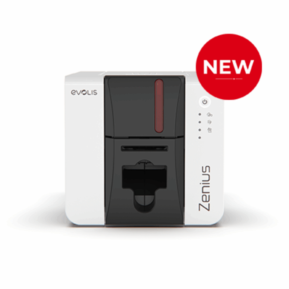 Evolis Zenius 2 -korttitulostin edestä