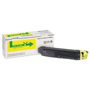 Kyocera 1T02NRANL0 TK-5140 alkuperäinen keltainen tonerikasetti ja tuotepakkaus