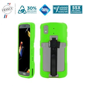 Mobilis Case 052074 PROTECH vihreä Zebra TC101 TC201 suojakotelo käsihihnalla